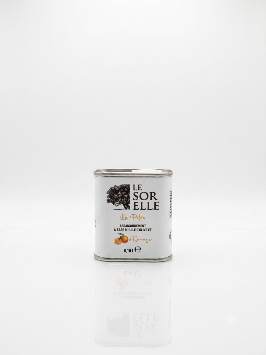 La Petite - Huile d'olive à l'orange 30% - Pressage simultané sans arôme ajouté