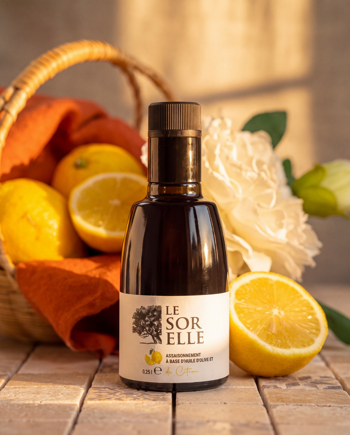 Huile d'olive au citron 30% - Pressage simultané sans arôme ajouté
