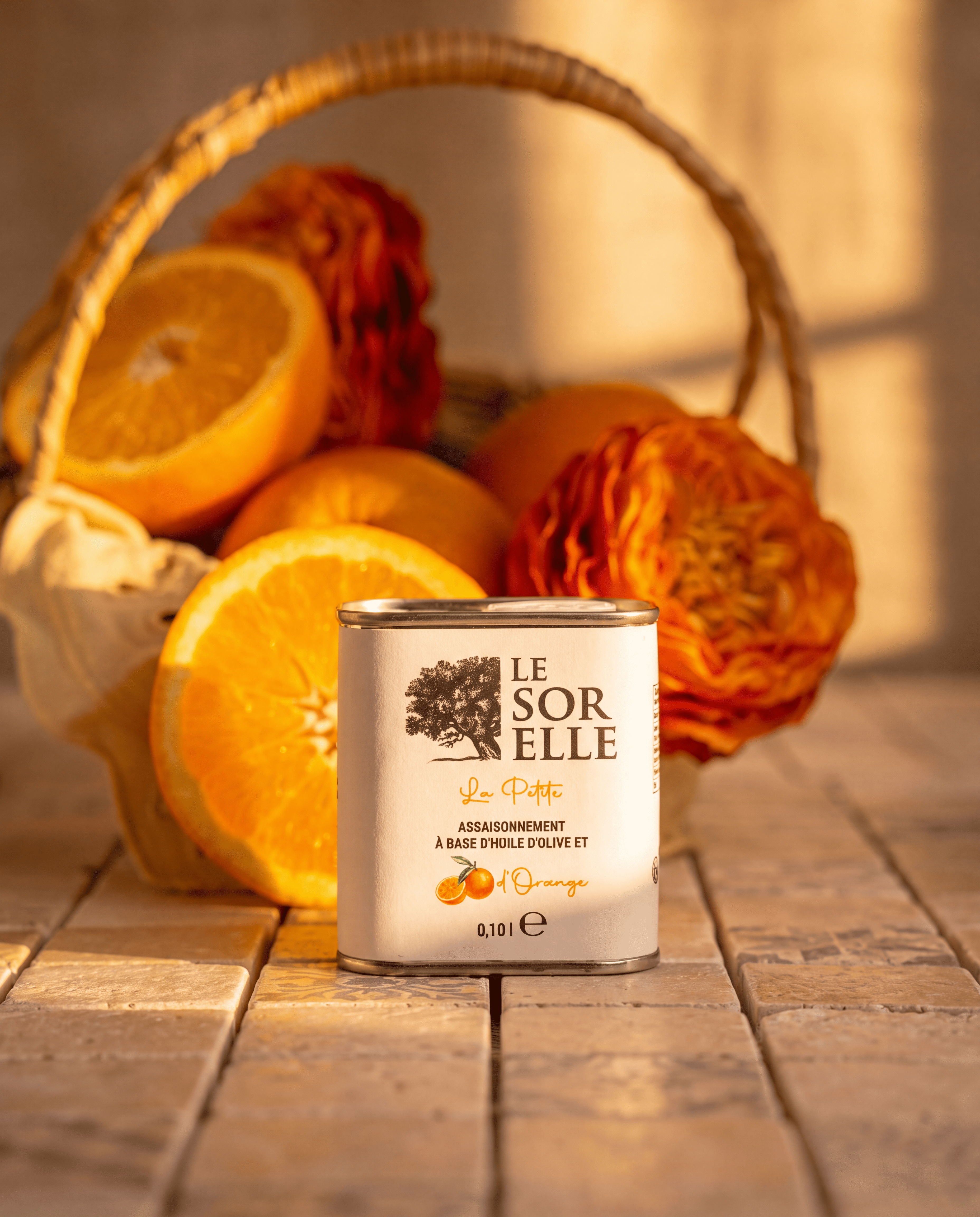 La Petite - Huile d'olive à l'orange 30% - Pressage simultané sans arôme ajouté